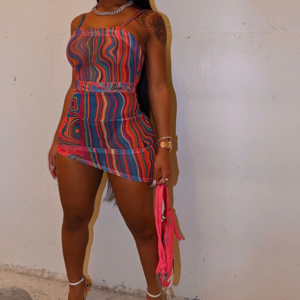 Mesh Dress w/ Matching Panty